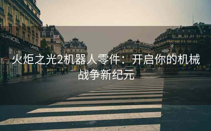 火炬之光2机器人零件：开启你的机械战争新纪元