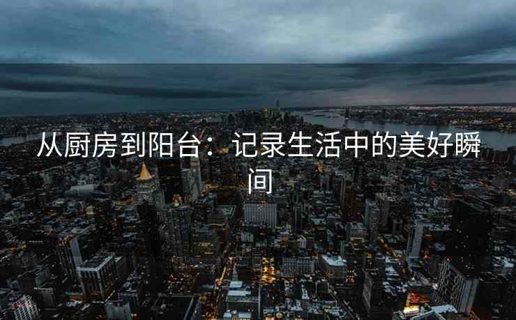 从厨房到阳台：记录生活中的美好瞬间